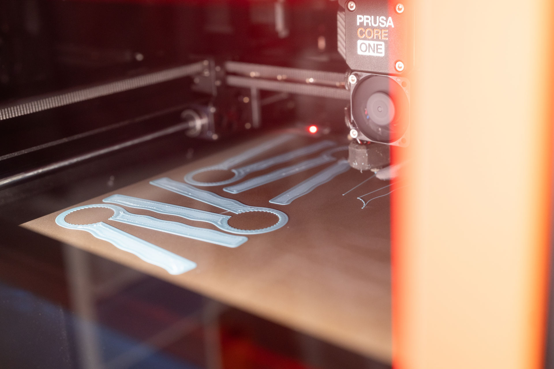 Nahaufnahme eines 3D-gedruckten Bauteils