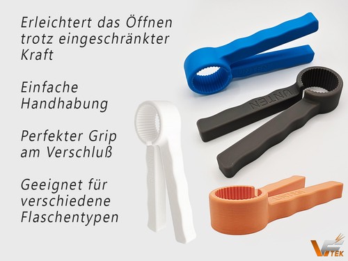 PET Flaschenöffner | Drehhilfe | Aufschraubhilfe Senioren | Arthrose | Rheuma