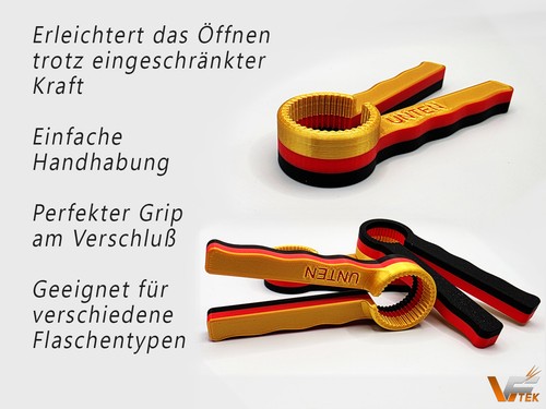 PET Flaschenöffner | WM2026 EDITION | Aufschraubhilfe Senioren Arthrose Rheuma