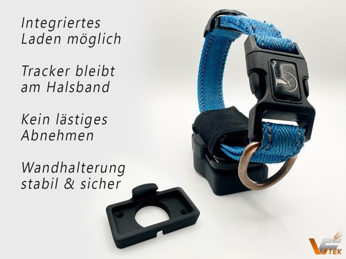 GPS Tracker Ladehalter | Hunde | Fressnapf | Halsband Geschirr Wandhalter